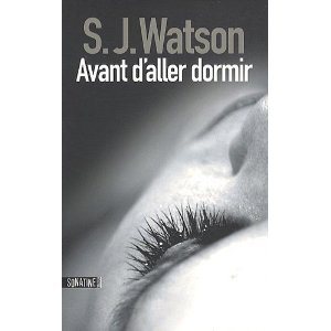 Critique – Avant d’aller dormir – S. J. Watson
